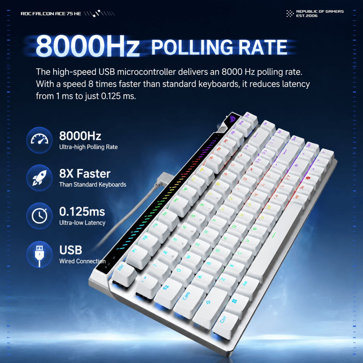 ROG Azoth ACE 75 HE Hall Effect Keyboard