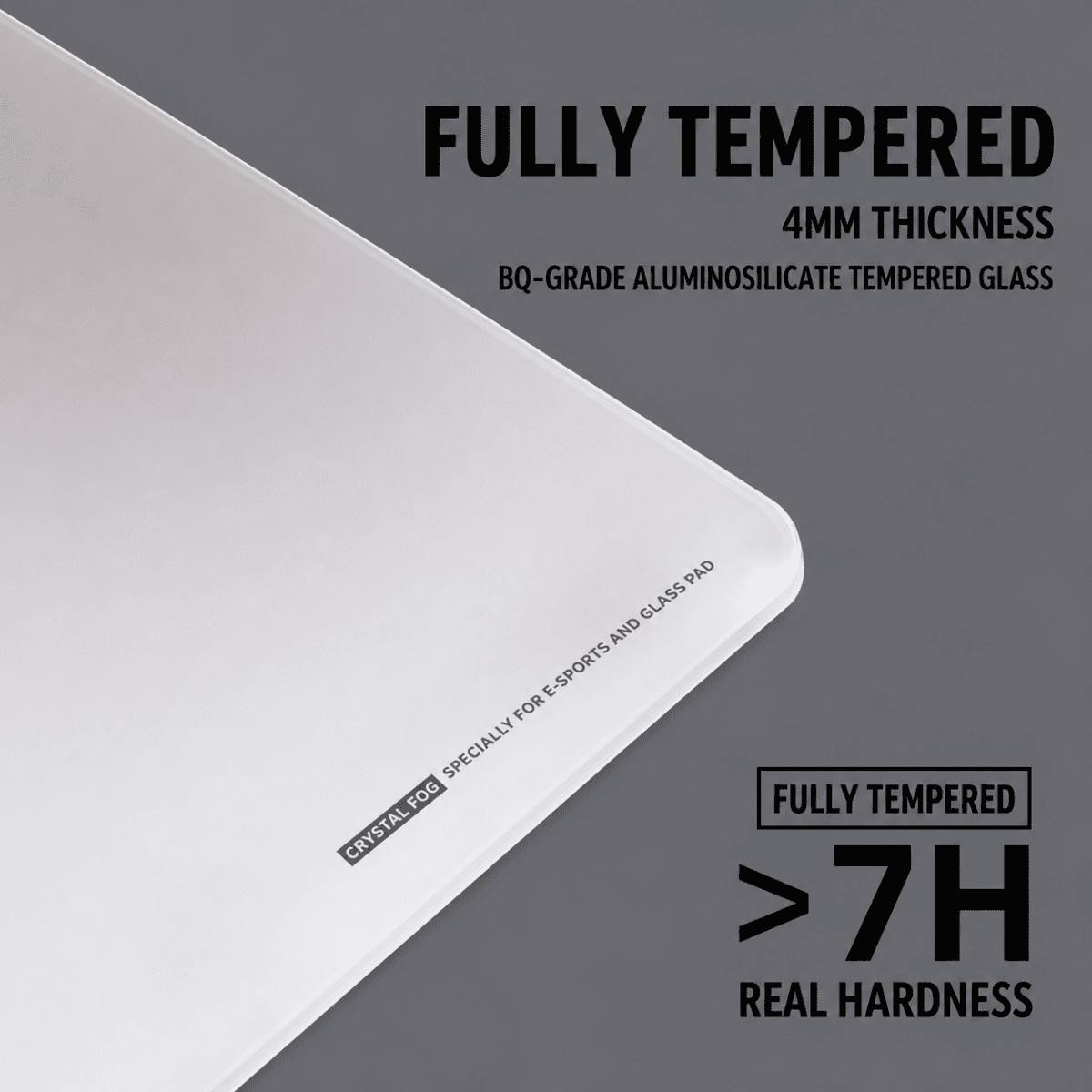 HEK Frosted Glass Gaming Mouse Pad