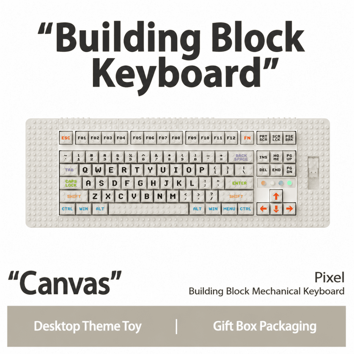 MelGeek Brick Theme Silent Mechanical Keyboard