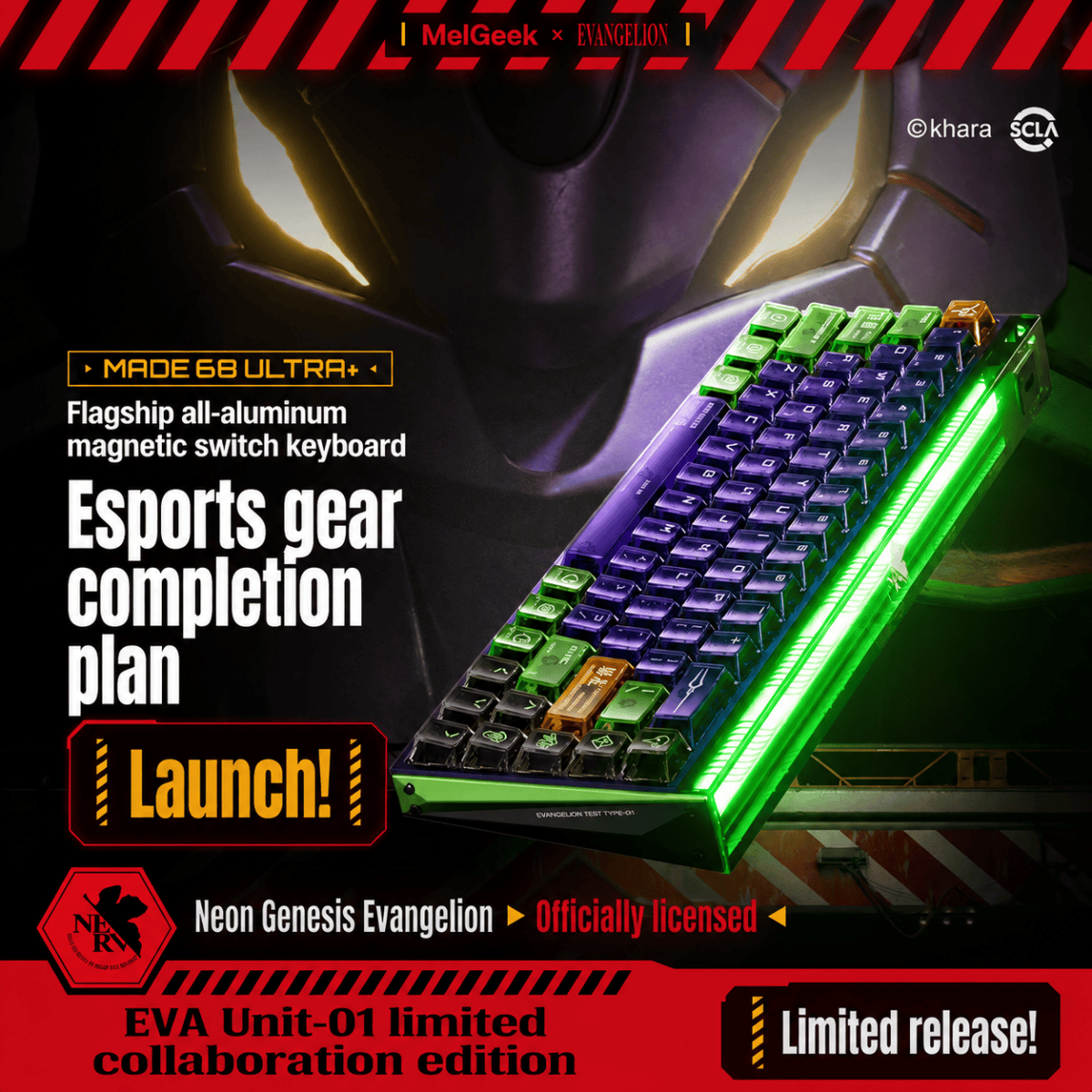MelGeek MADE68ULTRA+ EVA Edition Hall Effect Keyboard