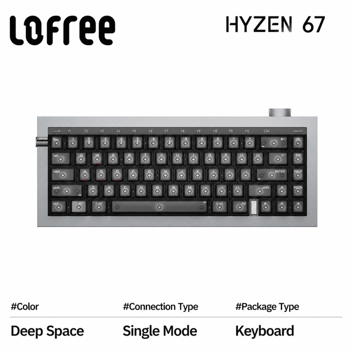 Lofree HYZEN67 Hall Effect Keyboard