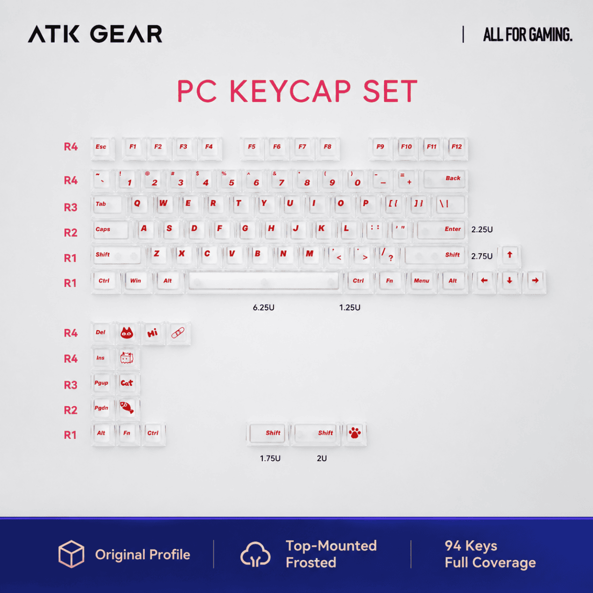 ATK Holiday PC Shine-Through Keycaps