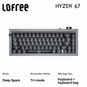 Tri - Mode HYZEN67 Deep Space Dual Mirror Keyboard + Keyboard Case
