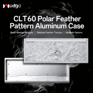 HEK CLT60 Feather Pattern CNC Aluminum Keyboard Case