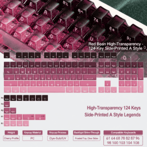 High - Transparency 124 - Key Side Legend - A Font