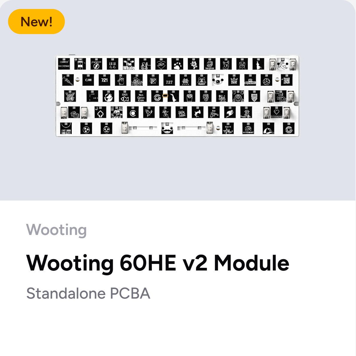 Wooting 60HE v2/60HE+/80HE PCB Module