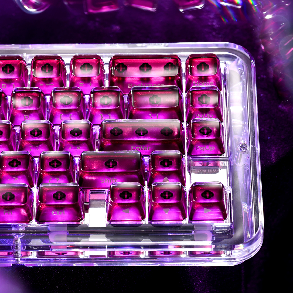HEK Crystal Jelly 2.0 MDA Shine-Through Keycaps