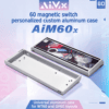 AIM60X Custom CNC Aluminum Anime Keycap Set