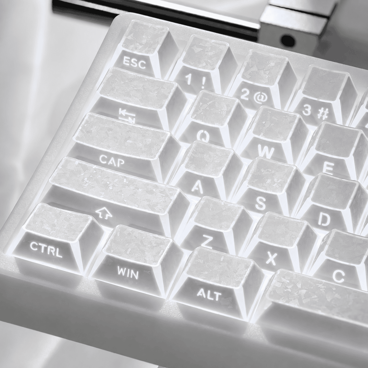 HEK Carbon Shadow Jelly Side-Lit Keycaps