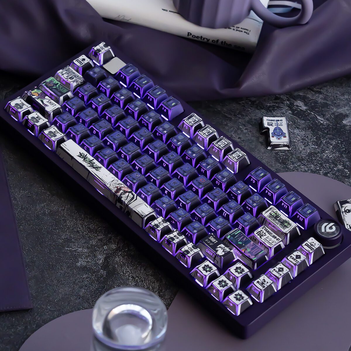 HEK EVA-Inspired Side-Engraved Shine-Through Keycaps