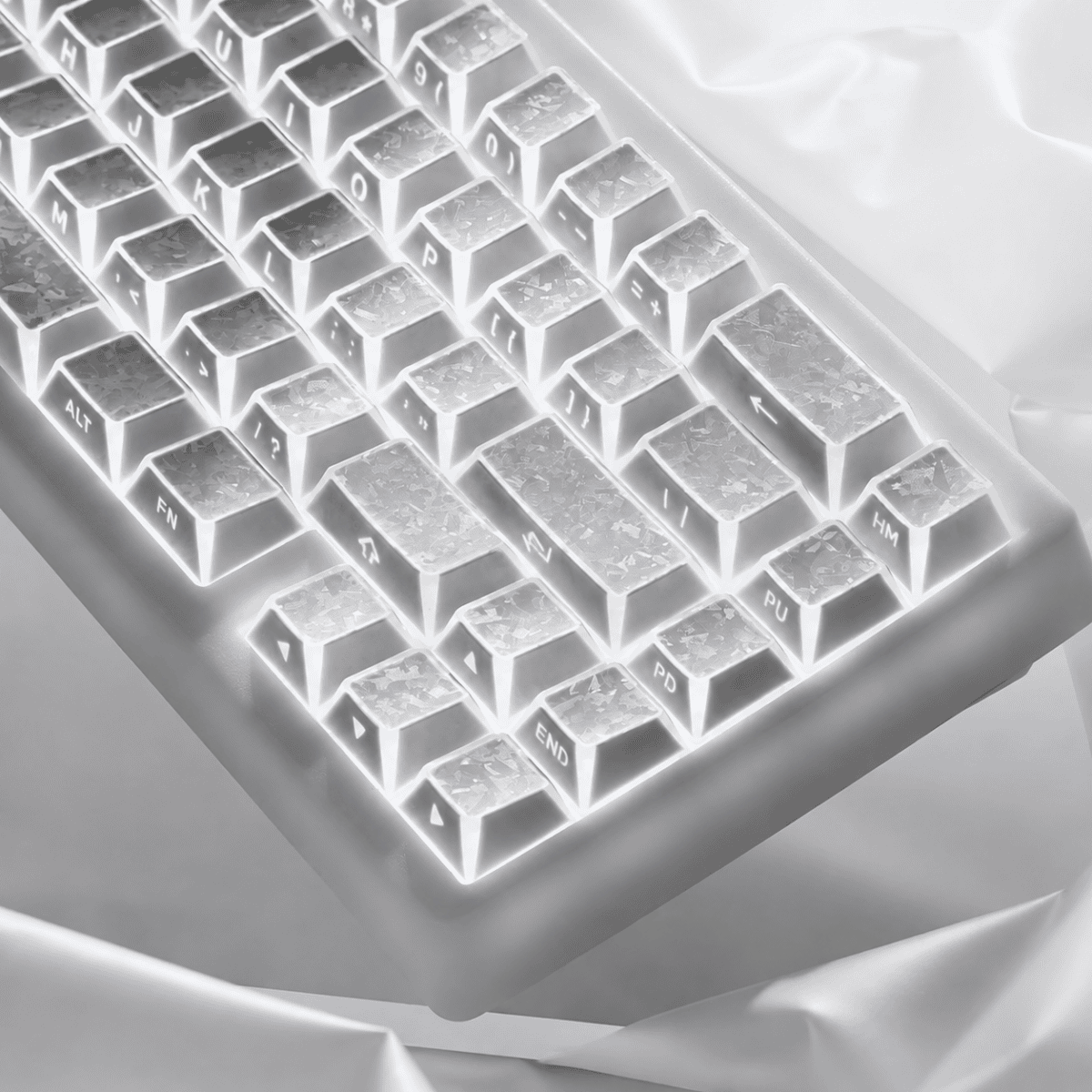 HEK Carbon Shadow Jelly Side-Lit Keycaps