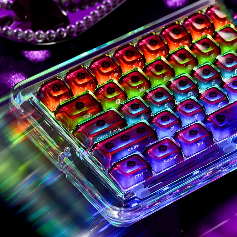 HEK Crystal Jelly 2.0 MDA Shine-Through Keycaps