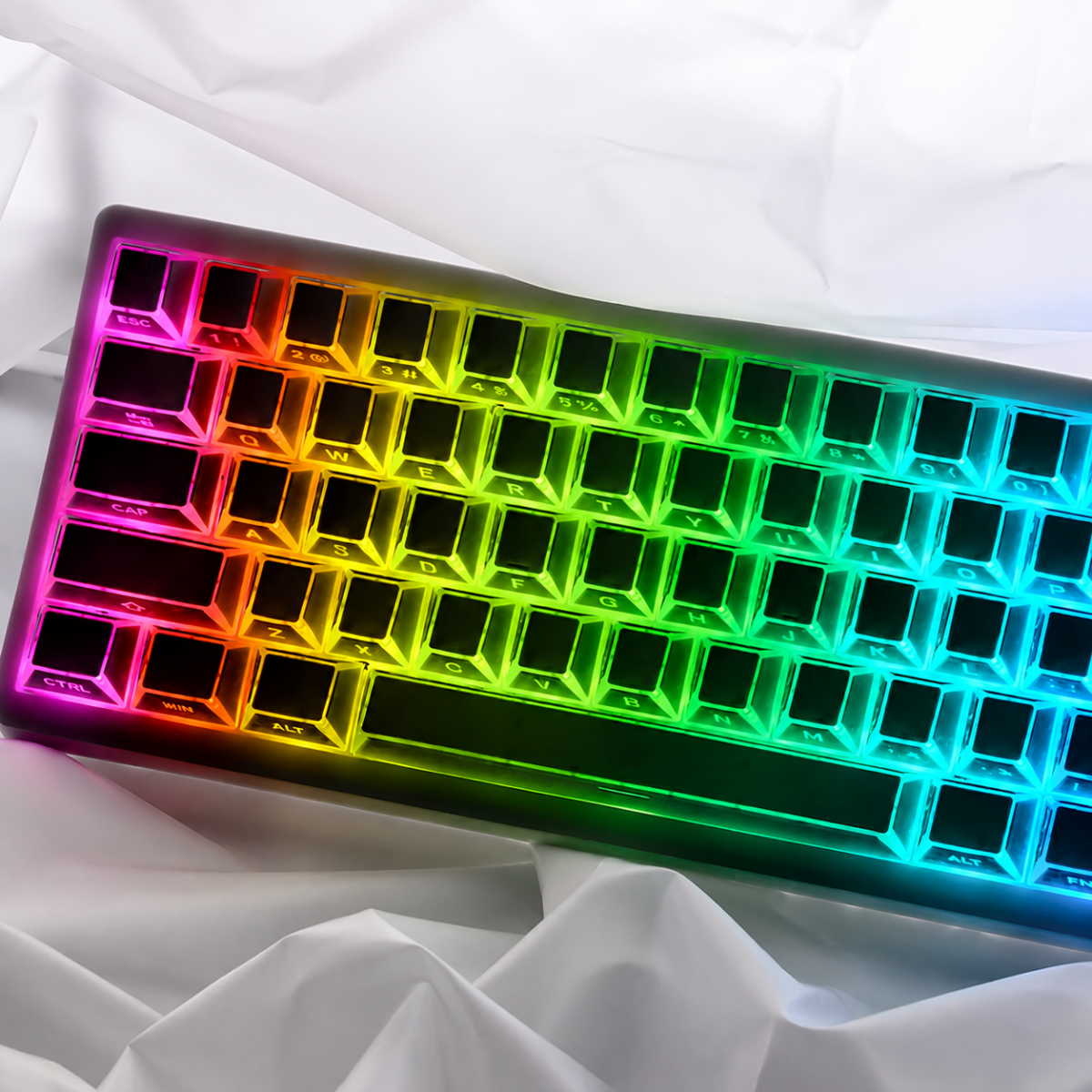 HEK Carbon Shadow Jelly Side-Lit Keycaps