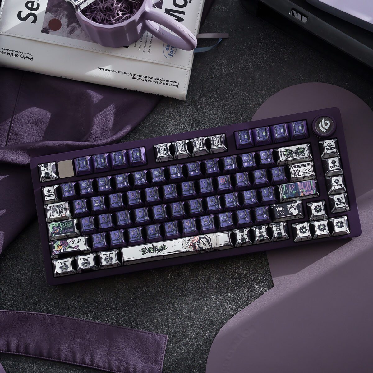 HEK EVA-Inspired Side-Engraved Shine-Through Keycaps