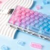 HEK Blue Enchantress Transparent Keycaps