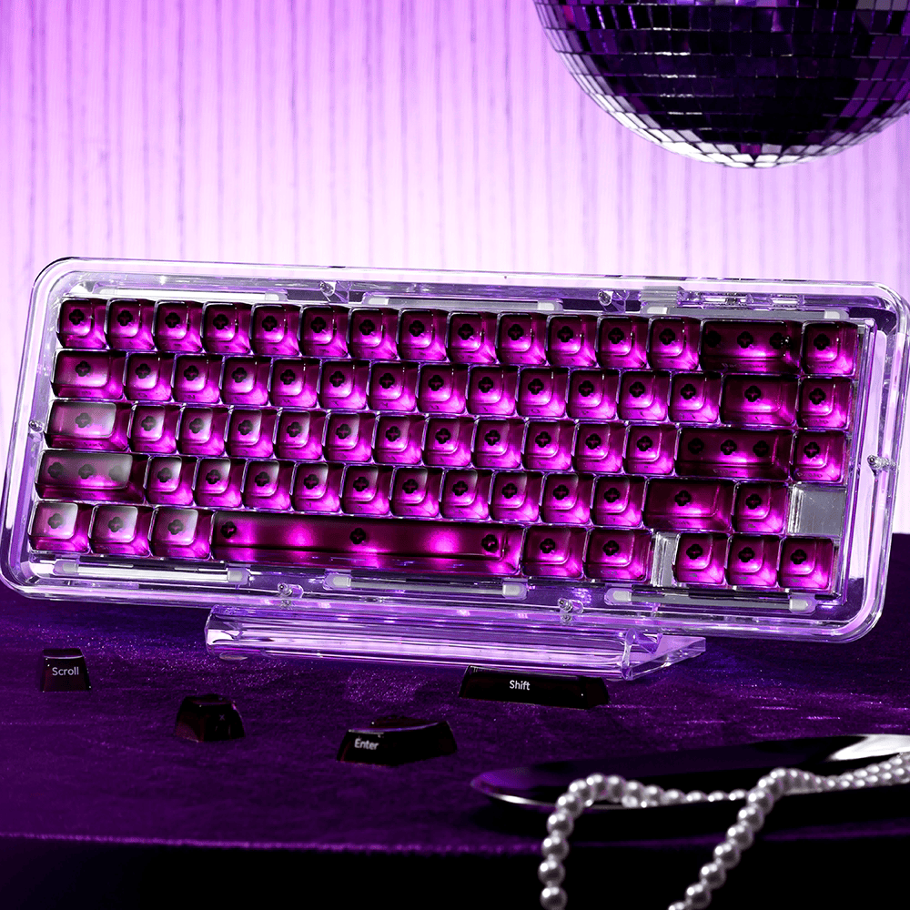 HEK Crystal Jelly 2.0 MDA Shine-Through Keycaps