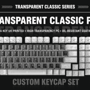 Classic translucent custom keycaps 104 - key Plus keyboard not included
