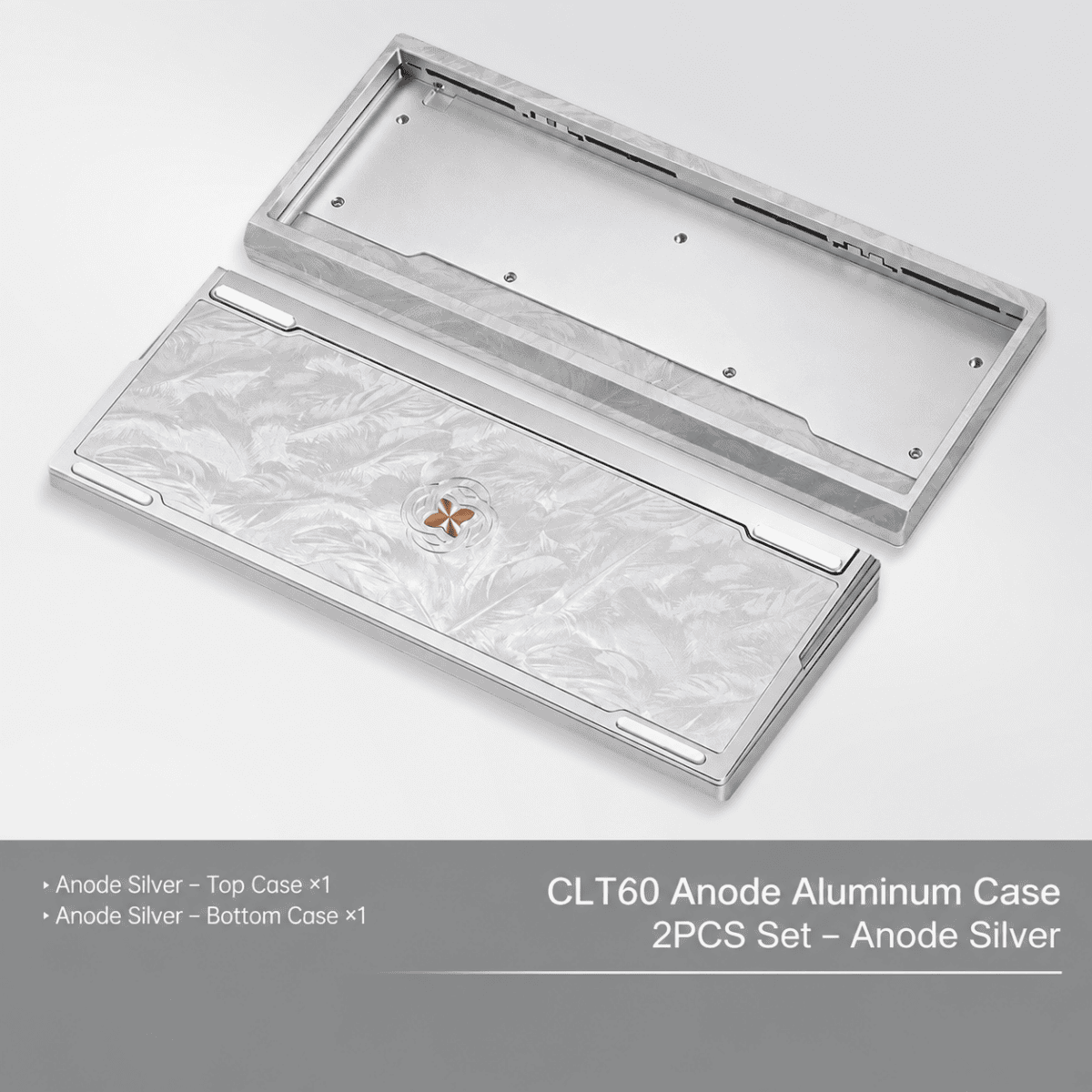 HEK CLT60 Feather Pattern CNC Aluminum Keyboard Case