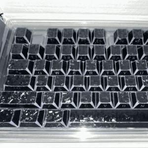 Black Translucent - Side - Lit - 136 Keys