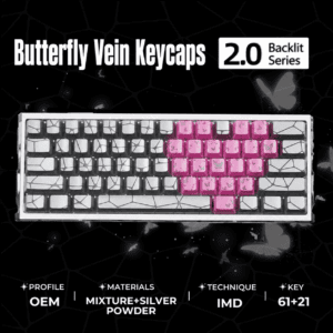 Butterfly Silver 61 Keys + Butterfly Pink 21 Keys
