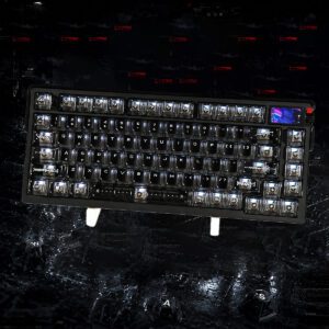 Classic recreation Plus black translucent keycaps 104 keys keyboard not included