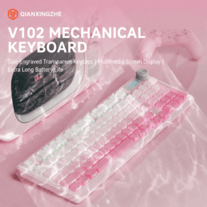 EWEADN V102 Pink Quiet Mechanical Keyboard