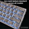 HEK Cracked Ice Metallic Paint Keycaps