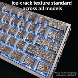HEK Cracked Ice Metallic Paint Keycaps