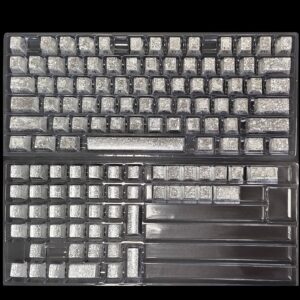 Cracked Ice Silver Small Full Keycap Set