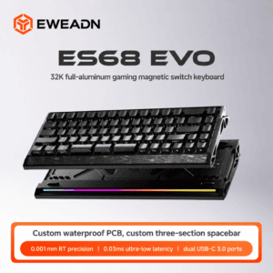 ES68 EVO Shadow Warrior Waterproof Three - Spacebar - Magnetic Jade Pro Super Competition Switch