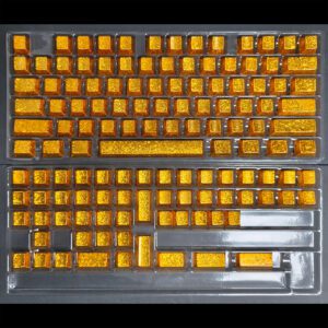 Cracked Ice Gold Small Full Keycap Set