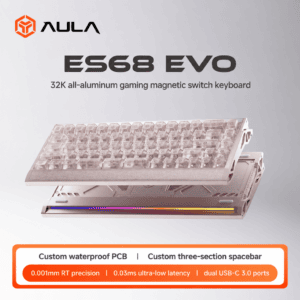 ES68 EVO Pink Sakura Warrior Waterproof Three - Spacebar - Magnetic Jade Pro Super Competition Switch