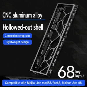 H68 Charcoal Black Anodized Open - Frame Aluminum Case