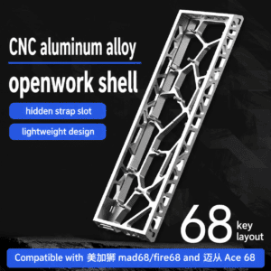 H68 Moonlight Silver Anodized Open - Frame Aluminum Case