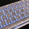 HEK Cracked Ice Metallic Paint Keycaps