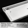 HEK GH60 Silver Feather CNC Aluminum Keyboard Case