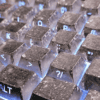 HEK Cracked Ice Metallic Paint Keycaps