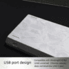HEK GH60 Silver Feather CNC Aluminum Keyboard Case