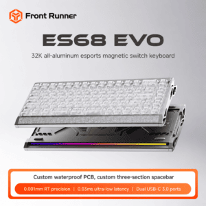 ES68 EVO Silver Moon Knight Waterproof Three - Spacebar - Magnetic Jade Pro Super Competition Switch