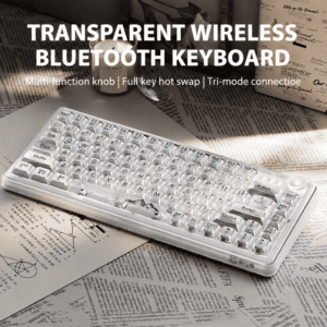 Translucent White Tri - Mode RGB Hot - Swappable Multi - Function Knob