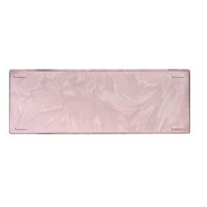 Pink Feather with bottom foam foot pads and screwdriver