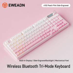 Peach Blossom Pink - Tri - Mode Wireless Bluetooth - 2000mAh Battery - RGB Lighting