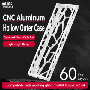 H60 White Electrophoretic Open - Frame Aluminum Case with 2mm Bottom Foam