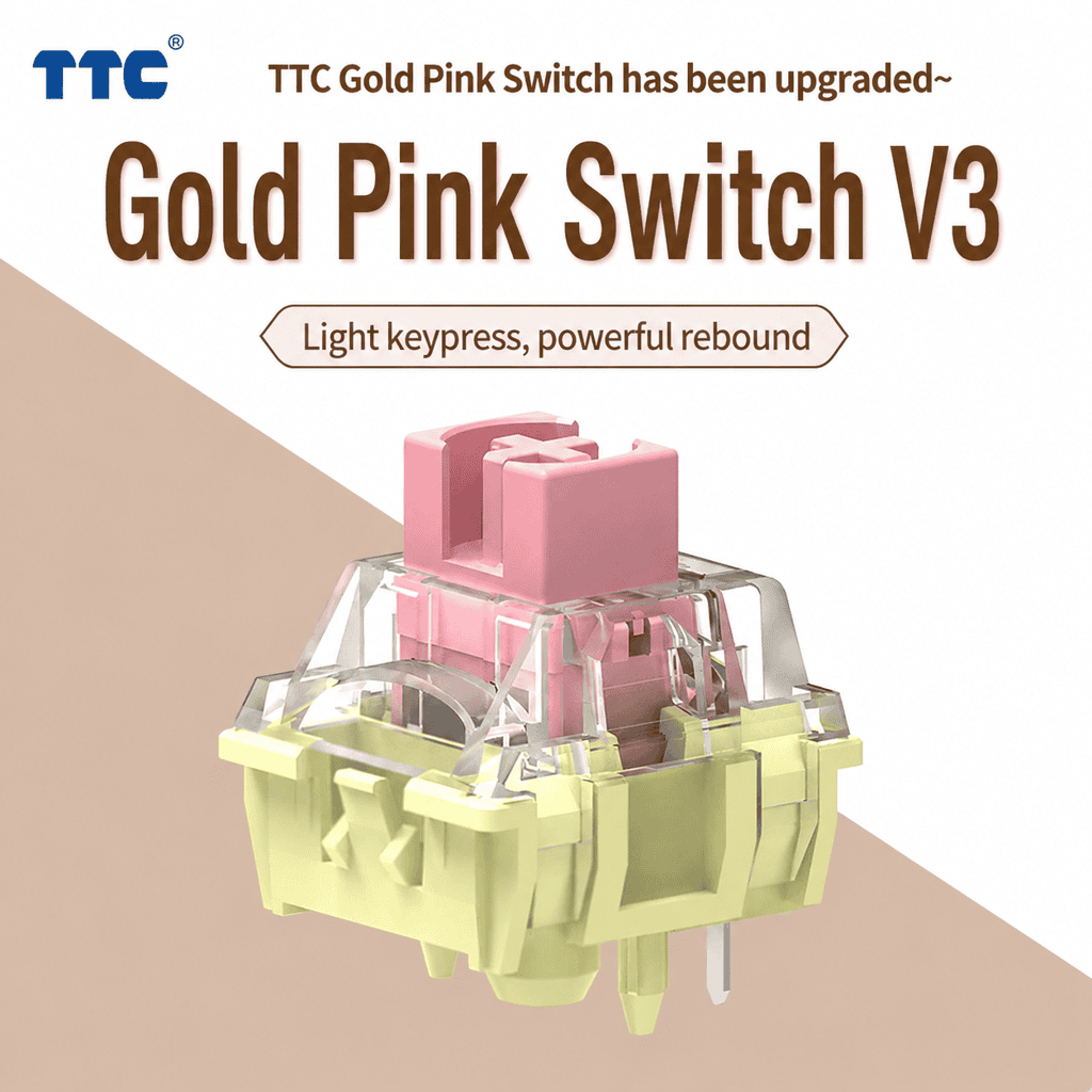 TTC Gold Pink V3 Mechanical Switches