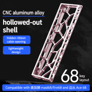 H68 Pink Electrophoretic Open - Frame Aluminum Case