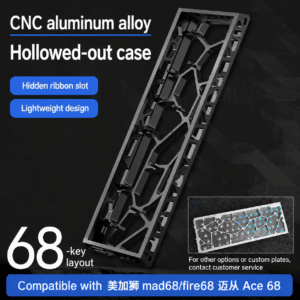 H68 Charcoal Black Anodized Case with 2mm Diffuser Plate