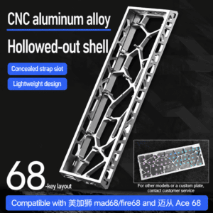 H68 Moonlight Silver Anodized Case with 2mm Diffuser Plate