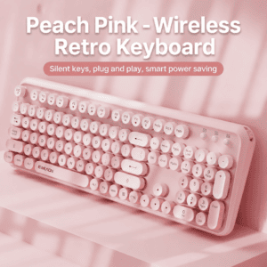 Peach Pink - Wireless Keyboard