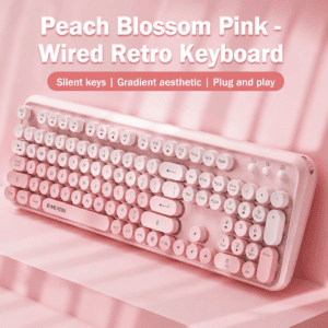 Peach Pink - Wired Keyboard