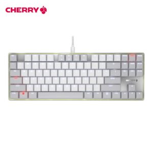 KC500 Wired White Silent Red Switch 87 - Key White Backlight
